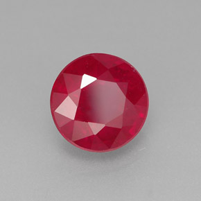 Rubi vermelho natural 1,85ct, corte redondo, SI-I1