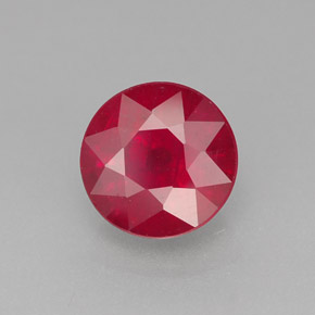 Rubi vermelho natural 1,96ct, corte redondo, SI-I1