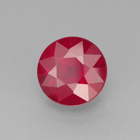 Rubi vermelho natural 1,96ct, corte redondo, SI-I1