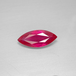 Rubi vermelho natural 2,00ct, marquise, VS-SI