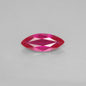 Rubi vermelho natural 1,61ct, marquise, VS-SI
