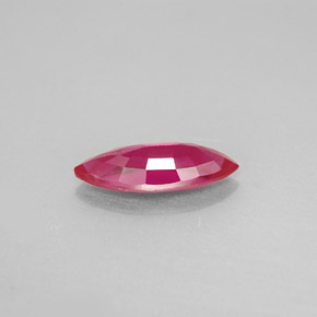 Rubi vermelho natural 1,61ct, marquise, VS-SI