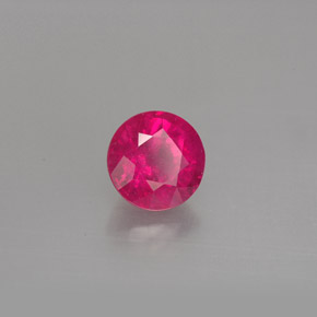 Rubi vermelho natural 1,19ct, corte redondo, SI
