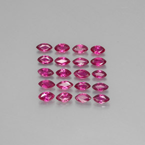Pedras preciosas de rubi vermelho natural de  ct, marquise, VS-SI