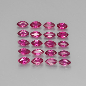 Pedras preciosas de rubi vermelho natural de  ct, marquise, VS-SI