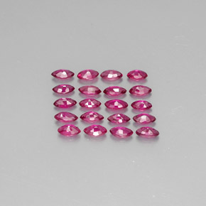 Pedras preciosas de rubi vermelho natural de  ct, marquise, VS-SI