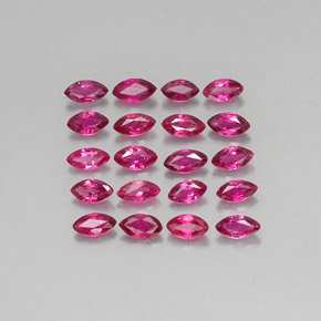 Pedras preciosas de rubi vermelho natural de  ct, marquise, VS-SI