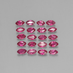 Pedras preciosas de rubi rosa natural de  ct, marquise, VS