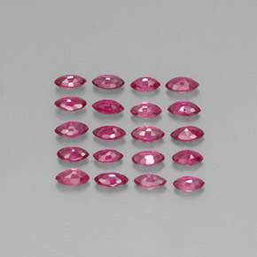 Pedras preciosas de rubi rosa natural de  ct, marquise, VS