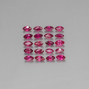 Pedras preciosas de rubi vermelho natural de  ct, marquise, VS-SI