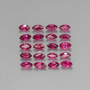 Pedras preciosas de rubi vermelho natural de  ct, marquise, VS-SI