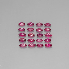 Pedras preciosas de rubi vermelho natural de  ct, marquise, VS-SI