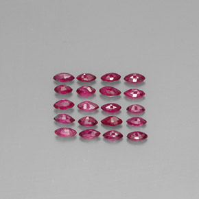 Pedras preciosas de rubi rosa natural de  ct, marquise, VVS-VS