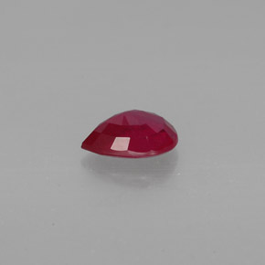Rubi vermelho natural 1,37ct, formato de pêra, SI