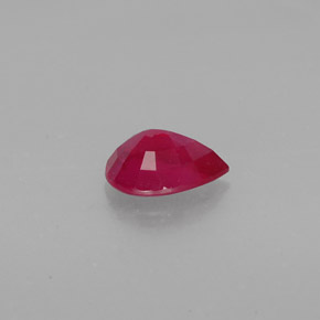 Rubi vermelho natural 1,48ct, formato de pêra, SI
