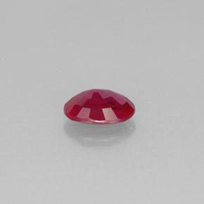 Rubi vermelho natural 1,66ct, corte oval, SI