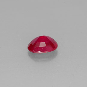 Rubi vermelho natural 1,67ct, corte oval, SI