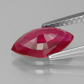 Rubi vermelho natural 1,59ct, marquise, SI