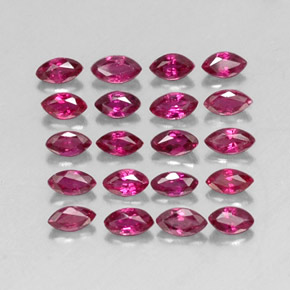 Pedras preciosas de rubi vermelho natural de  ct, marquise, VS-SI