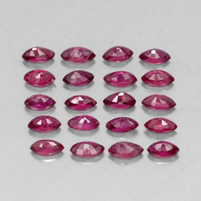 Pedras preciosas de rubi vermelho natural de  ct, marquise, VS-SI
