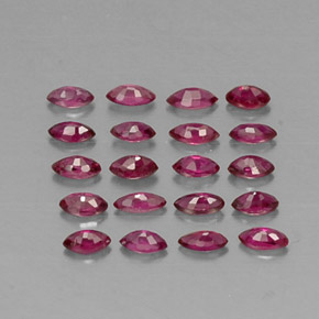 Pedras preciosas de rubi vermelho natural de  ct, marquise, VS-SI