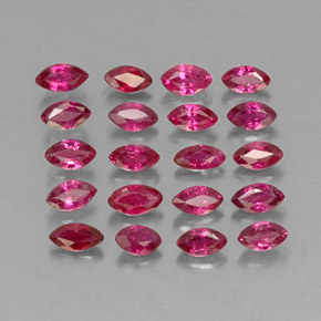Pedras preciosas de rubi vermelho natural de  ct, marquise, VS-SI