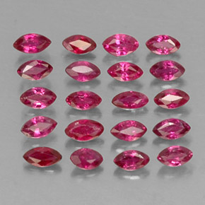 Pedras preciosas de rubi vermelho natural de  ct, marquise, VS-SI