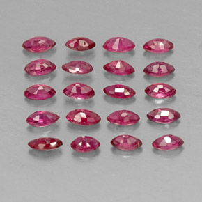 Pedras preciosas de rubi vermelho natural de  ct, marquise, VS-SI