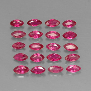 Pedras preciosas de rubi vermelho natural de  ct, marquise, VS-SI