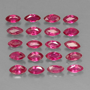 Pedras preciosas de rubi vermelho natural de  ct, marquise, VS-SI