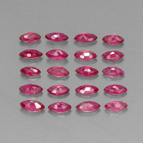 Pedras preciosas de rubi vermelho natural de  ct, marquise, VS-SI