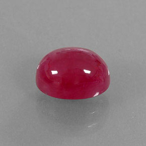 Rubi vermelho natural 3,30ct, transparente, transparente/translúcido