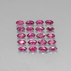 Pedras preciosas de rubi vermelho natural de  ct, marquise, VS-SI