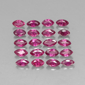 Pedras preciosas de rubi vermelho natural de  ct, marquise, VS-SI