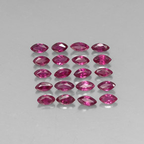 Pedras preciosas de rubi vermelho natural de  ct, marquise, VS-SI