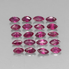 Pedras preciosas de rubi vermelho natural de  ct, marquise, VS-SI