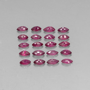 Pedras preciosas de rubi vermelho natural de  ct, marquise, VS-SI
