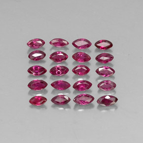 Pedras preciosas de rubi vermelho natural de  ct, marquise, VS-SI