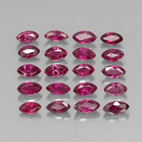 Pedras preciosas de rubi vermelho natural de  ct, marquise, VS-SI