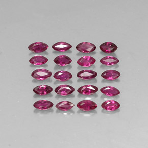 Pedras preciosas de rubi vermelho natural de  ct, marquise, VS-SI