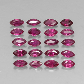 Pedras preciosas de rubi vermelho natural de  ct, marquise, VS-SI