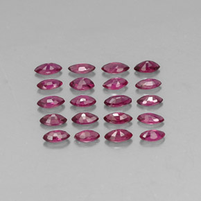 Pedras preciosas de rubi vermelho natural de  ct, marquise, VS-SI