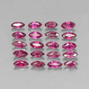 Pedras preciosas de rubi vermelho natural de  ct, marquise, VS-SI
