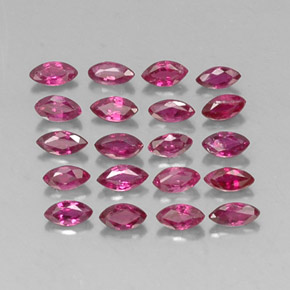 Pedras preciosas de rubi vermelho natural de  ct, marquise, VS-SI