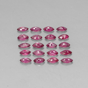Pedras preciosas de rubi vermelho natural de  ct, marquise, VS-SI