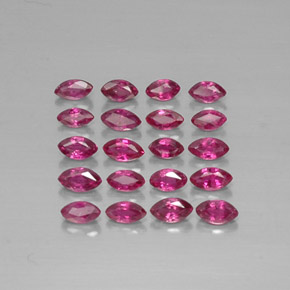 Pedras preciosas de rubi vermelho natural de  ct, marquise, VS-SI