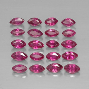 Pedras preciosas de rubi vermelho natural de  ct, marquise, VS-SI