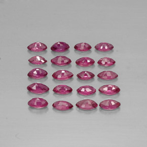 Pedras preciosas de rubi vermelho natural de  ct, marquise, VS-SI