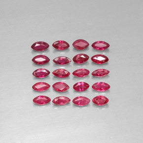 Pedras preciosas de rubi vermelho natural de  ct, marquise, VS-SI