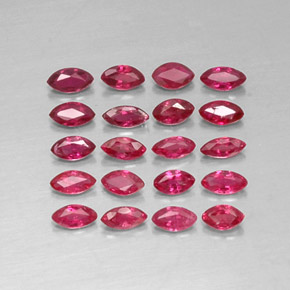 Pedras preciosas de rubi vermelho natural de  ct, marquise, VS-SI